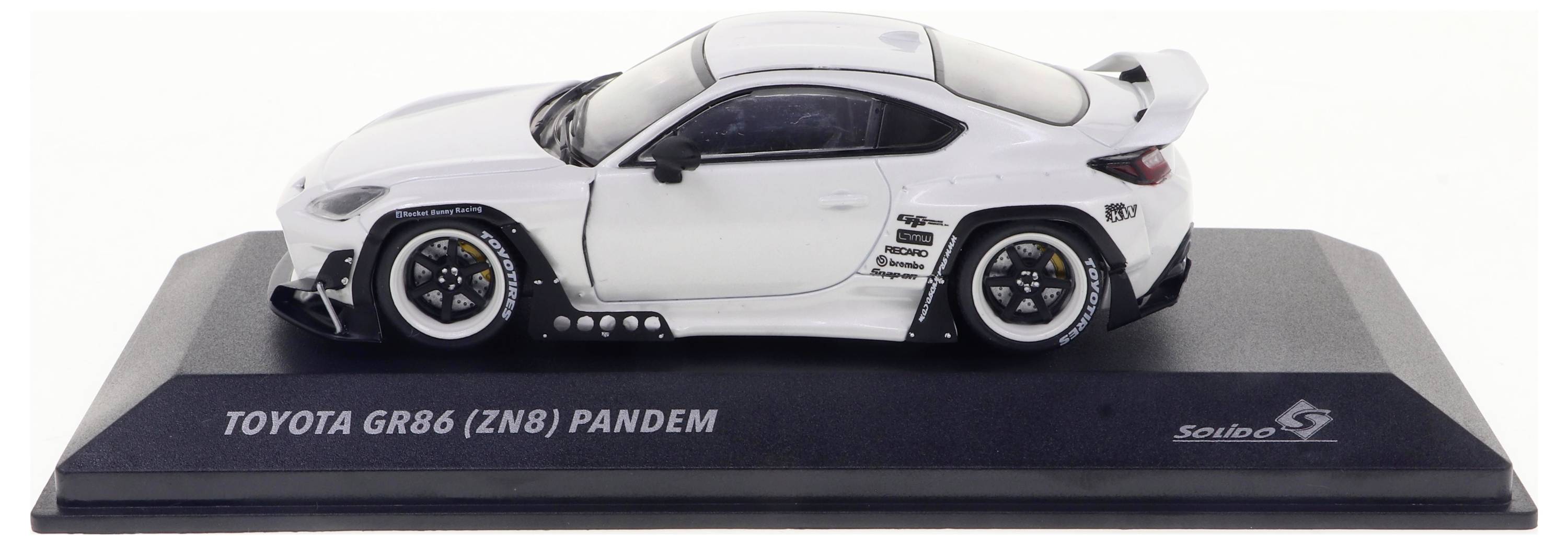 Solido Toyota GR86 Rocket Bunny weiß 1:43 Modellauto