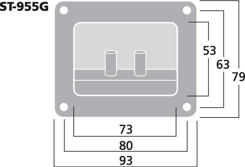 Monacor LS-Klemmen ST-955G 1St.