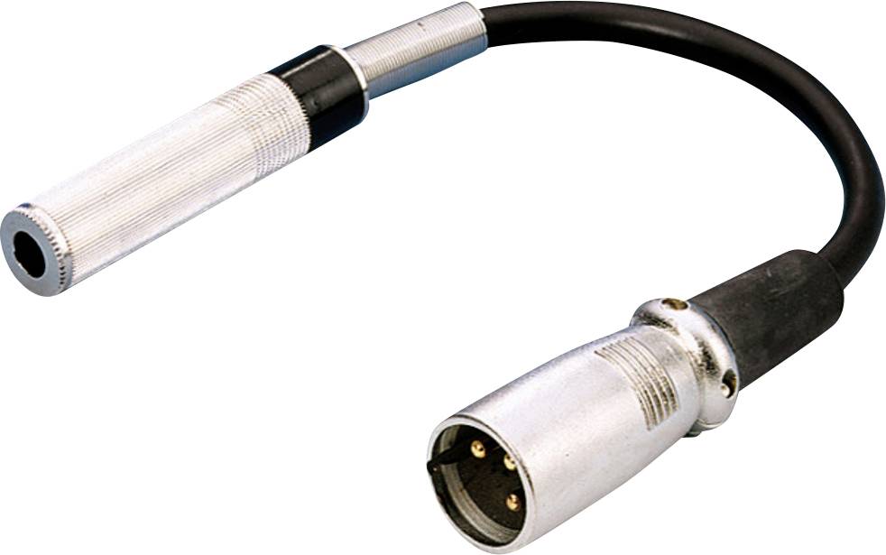 Monacor MCA-15/2 Audio Adapter [1x XLR-Stecker - 1x Klinkenbuchse 6.35 mm] 15cm