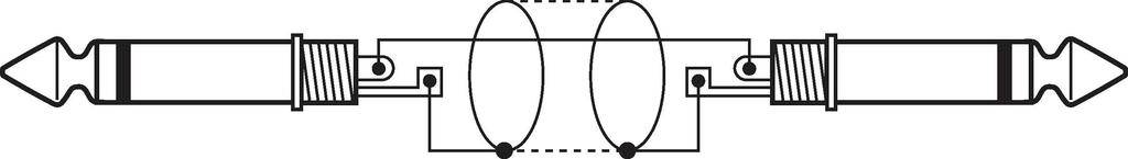 Elektrisches Schaltbild eines Transformators mit zwei Spulen und magnetischem Kern, zeigt die Verdrahtung und Verbindungspunkte.