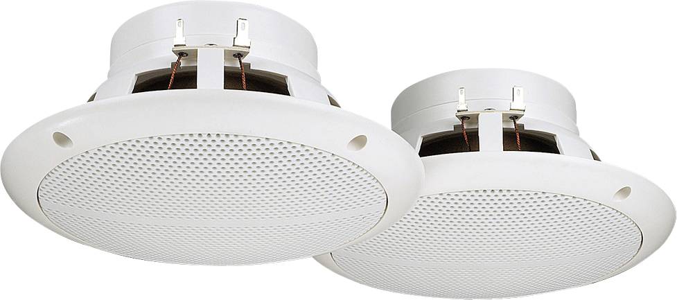 Monacor SPE-265/WS Einbaulautsprecher 60 W 8 Ω Weiß 1 Paar