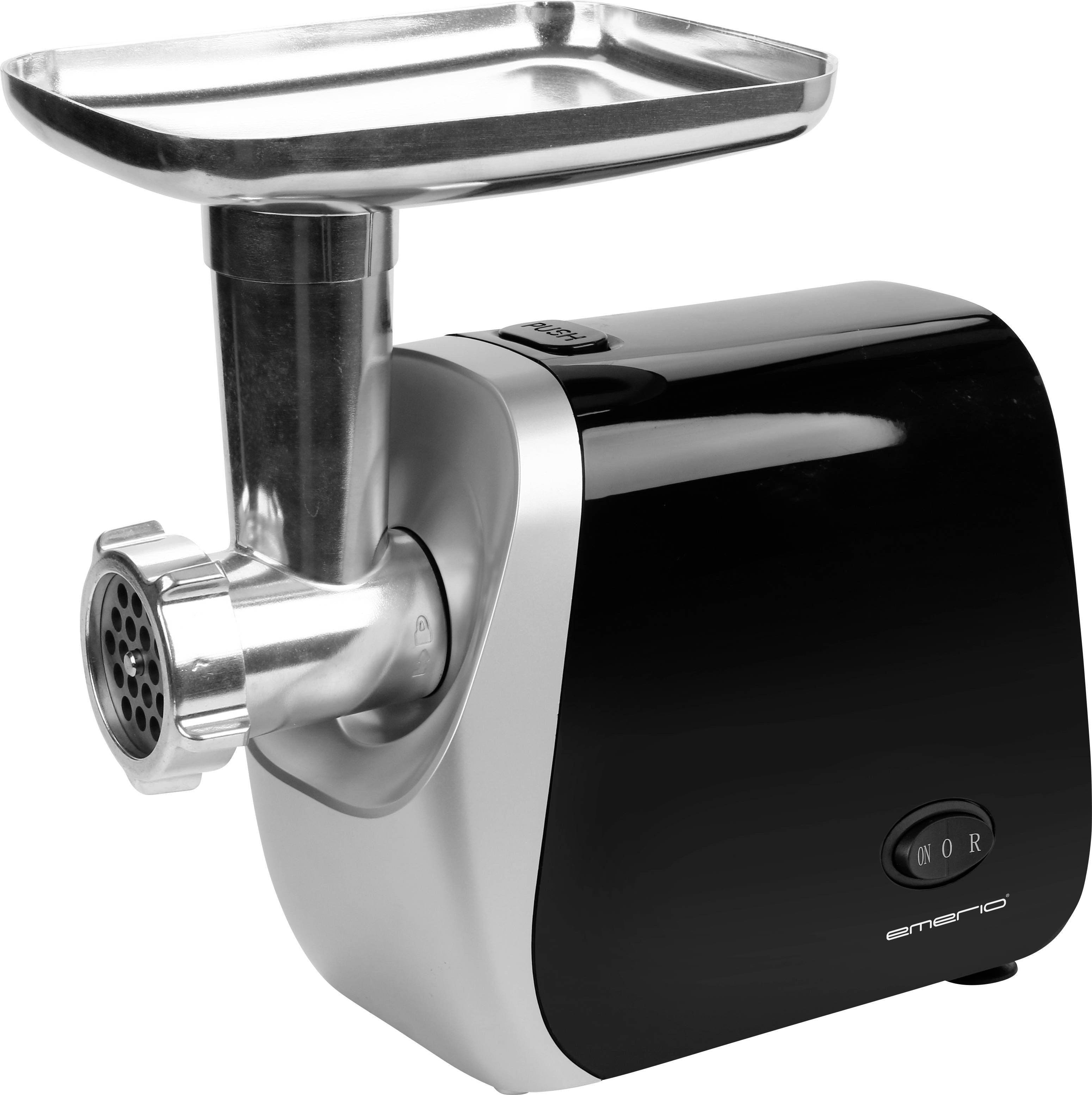 EMERIO MG-130207 MG-130207 Fleischwolf 600 W Edelstahl, Schwarz