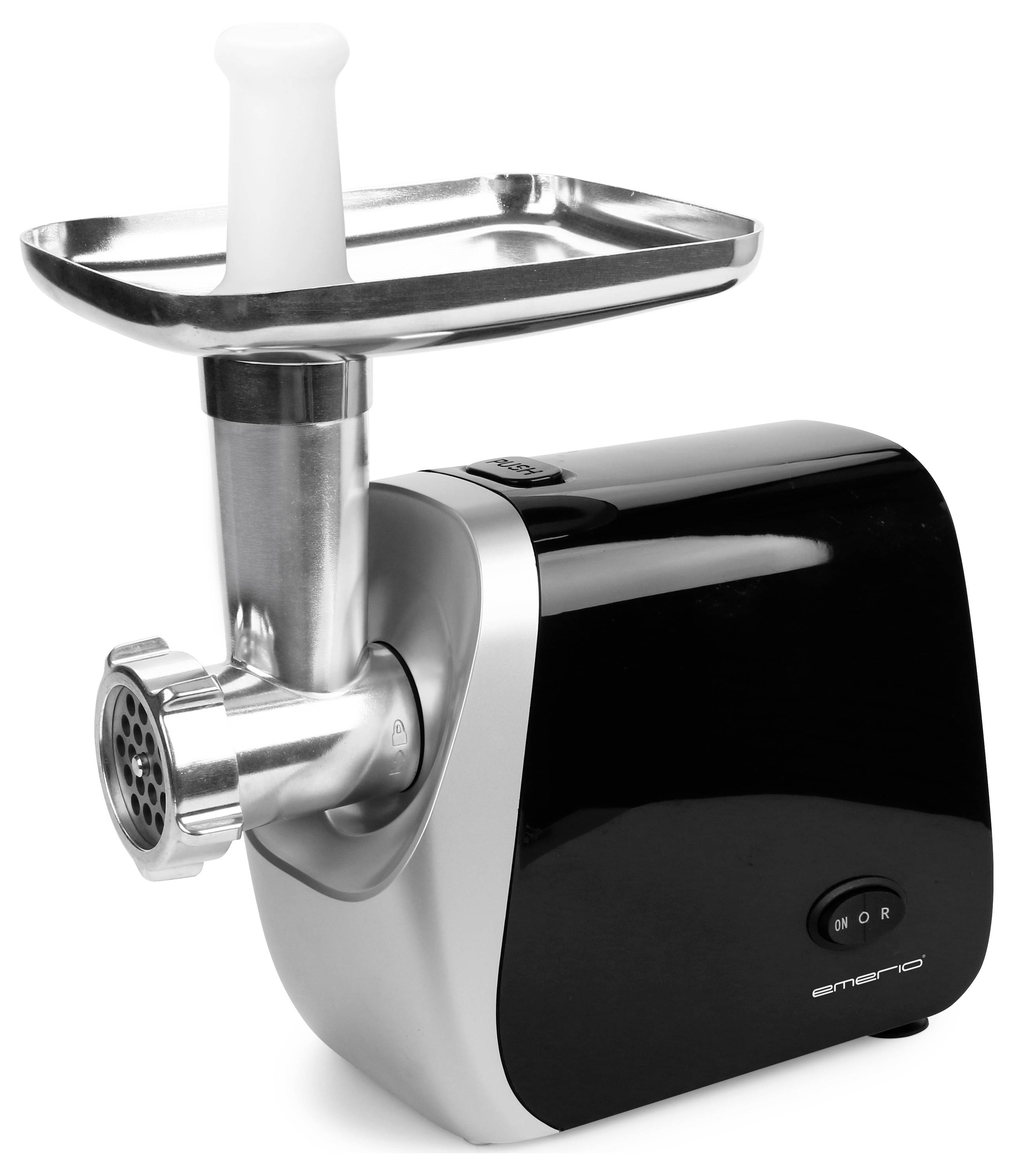 EMERIO MG-130207 MG-130207 Fleischwolf 600 W Edelstahl, Schwarz