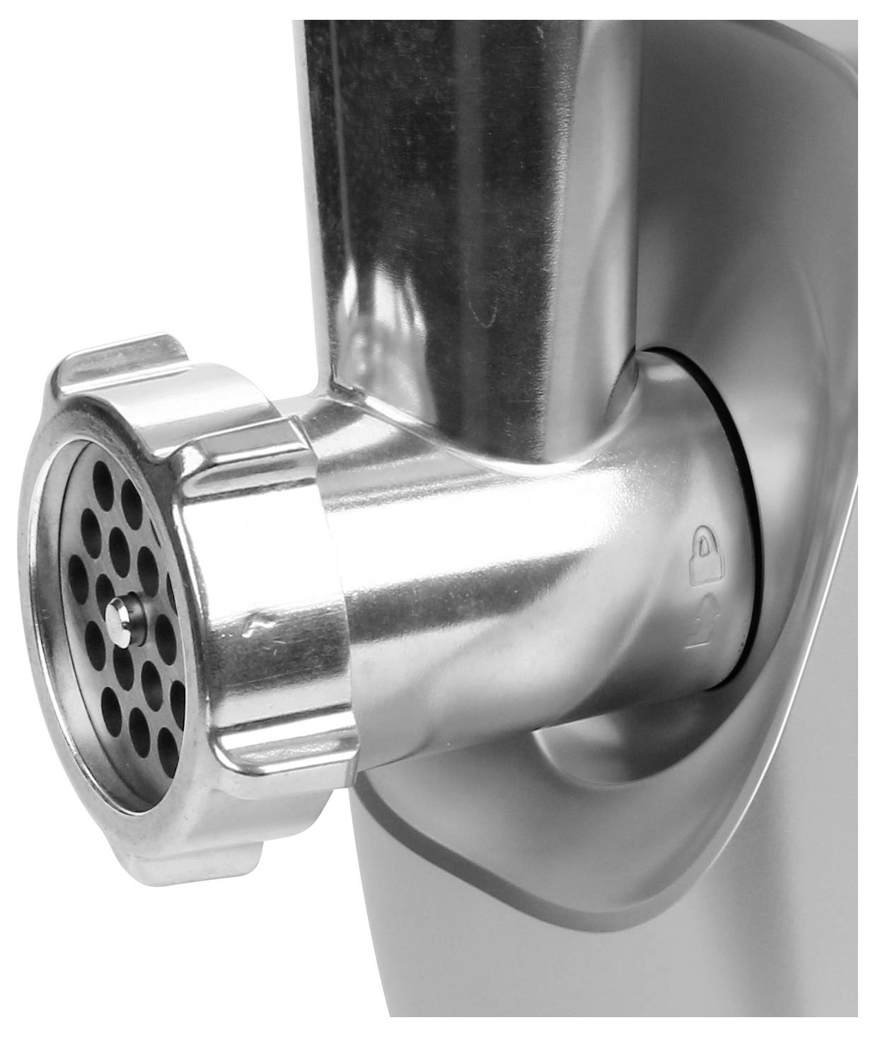 EMERIO MG-130207 MG-130207 Fleischwolf 600 W Edelstahl, Schwarz