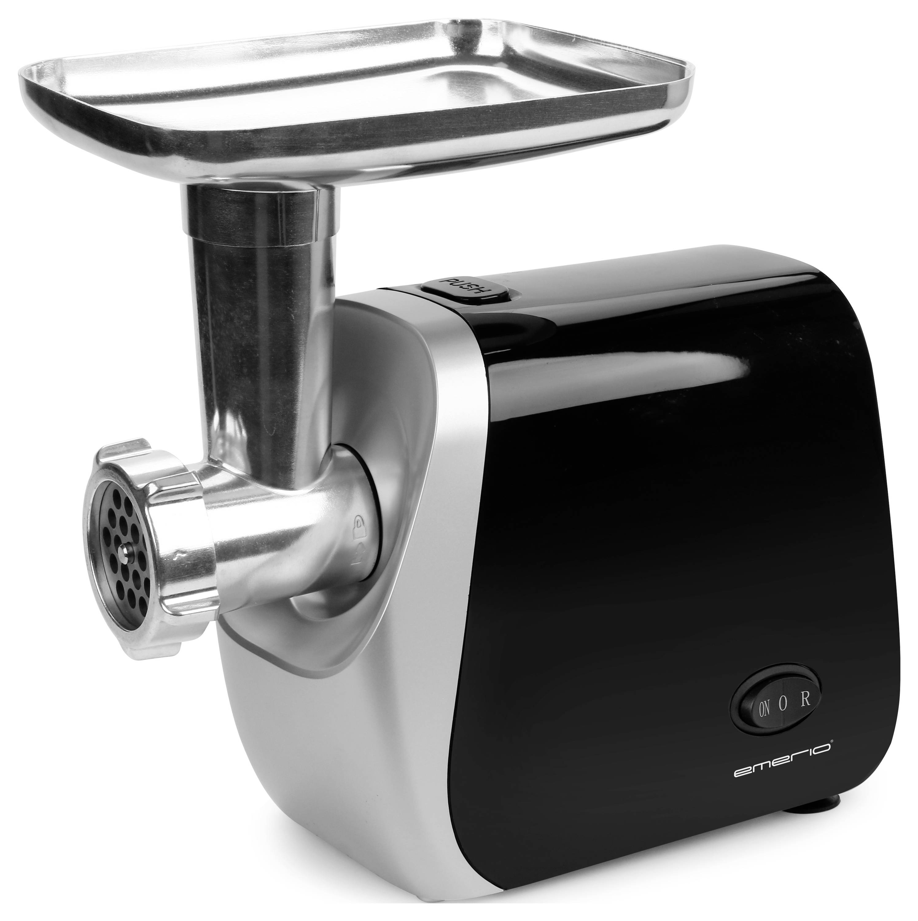 EMERIO MG-130207 MG-130207 Fleischwolf 600 W Edelstahl, Schwarz