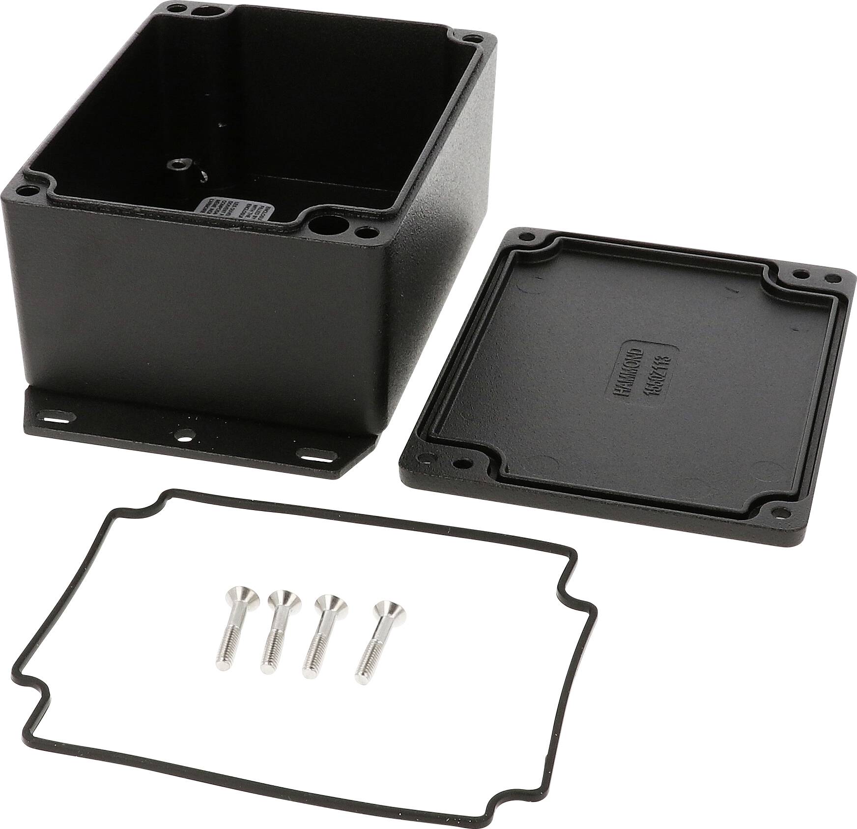 Hammond Electronics 1550Z113FBK Universal-Gehäuse 115 x 90 x 55 Aluminium Druckguss Schwarz 1St.