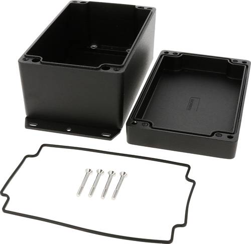 Hammond Electronics 1550Z117FBK Universal-Gehäuse 160 x 100 x 81 Aluminium Druckguss Schwarz 1 St.