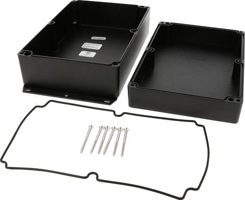 Hammond Electronics 1550Z220FBK Universal-Gehäuse 223 x 147 x 83 Aluminium Druckguss Schwarz 1 St.