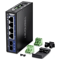TRENDnet TI-G51SC 5-Port Gigabit Switch Industrial DIN-Rail mit MM SC-Port TRENDnet TI-G51SC 5-Port Gigabit Switch Industrial DIN-Rail mit MM SC-Port
