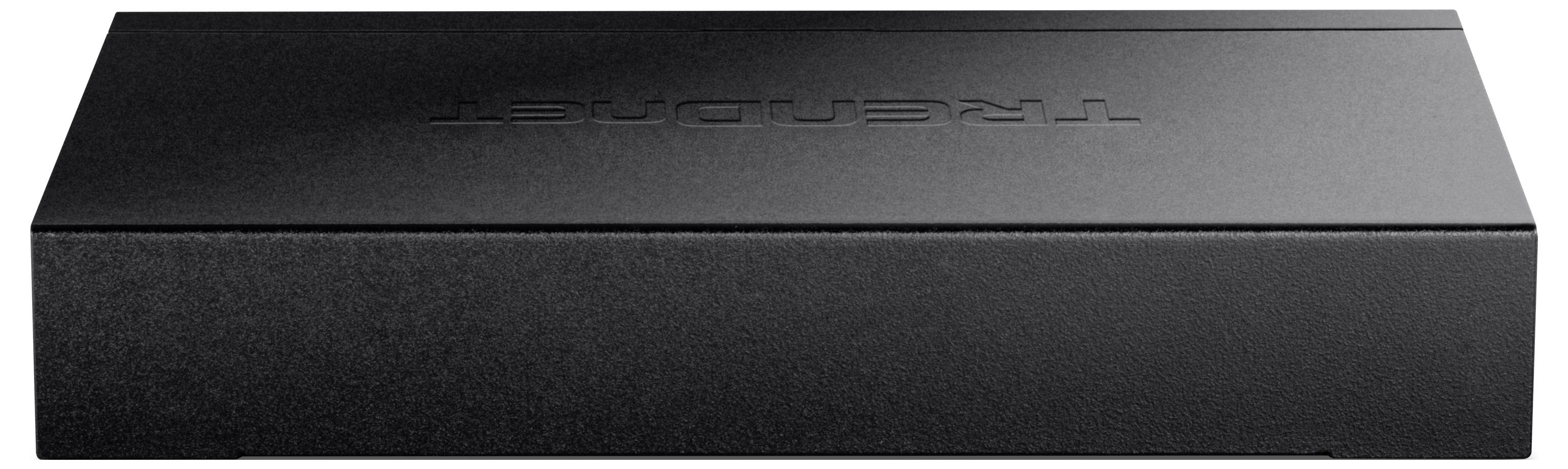 Externe schwarze Festplatte mit dem Aufdruck 'Transcend' auf der Oberseite. Rechteckige Form, schlichtes Design.