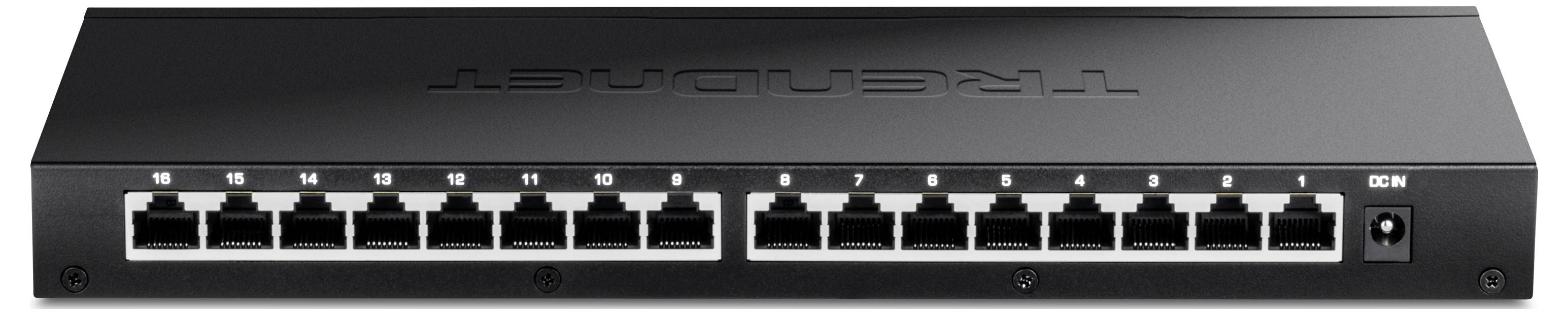 TRENDnet TEG-S3160 16-Port 2.5G Switch Unmanaged Desktop