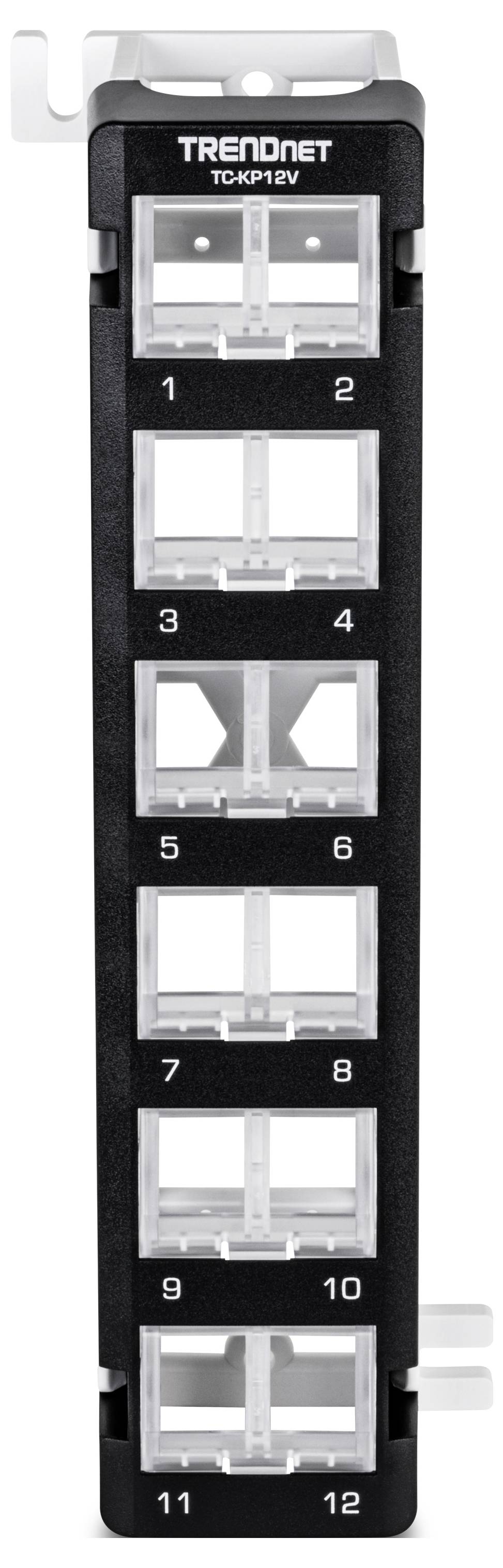 TrendNet TC-KP12V Netzwerk-Patchpanel Schwarz