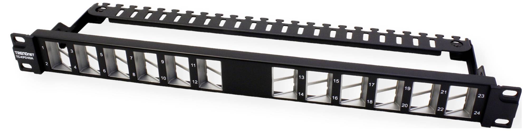 TrendNet TC-KP24SA Netzwerk-Patchpanel 483mm (19") 1 HE Schwarz