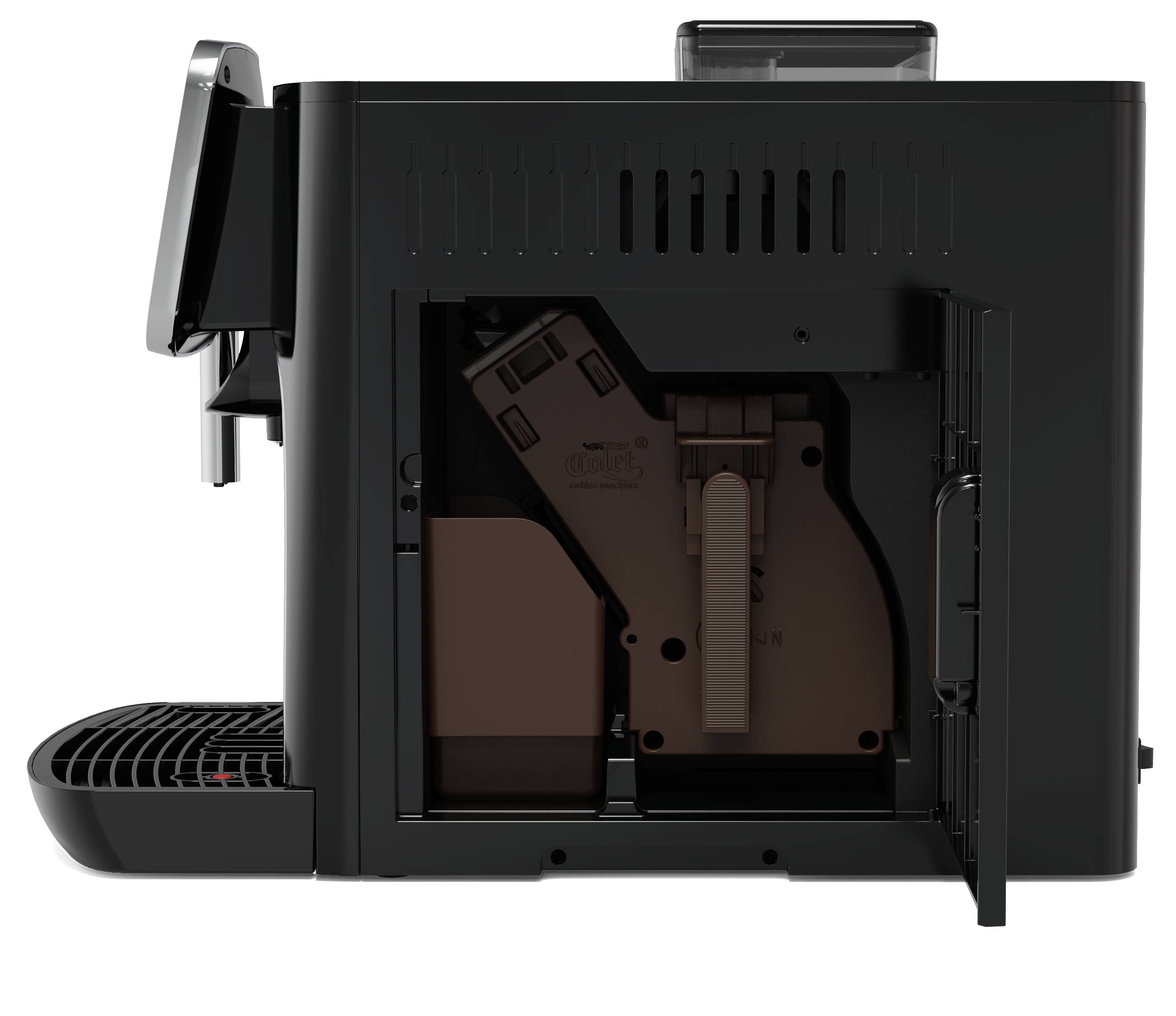 Arzum OK0030-0500 Kaffeemaschine Chrom mit Milchaufschäumdüse