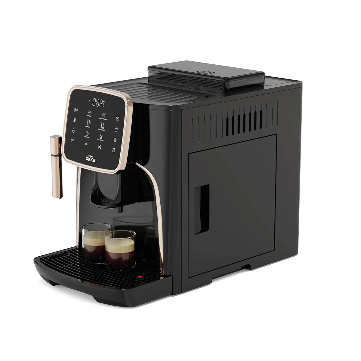 arzum OK0030-0400 Kaffeemaschine Bronze mit Milchaufschäumdüse