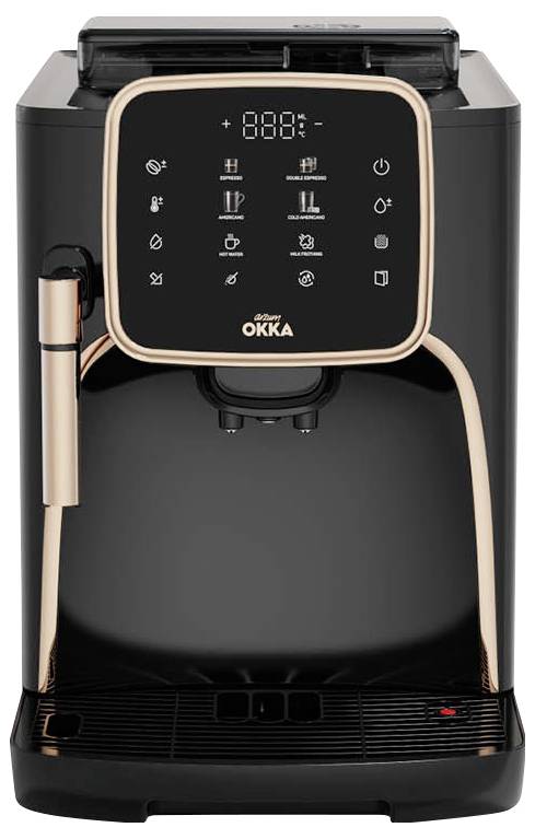 arzum OK0030-0400 Kaffeemaschine Bronze mit Milchaufschäumdüse