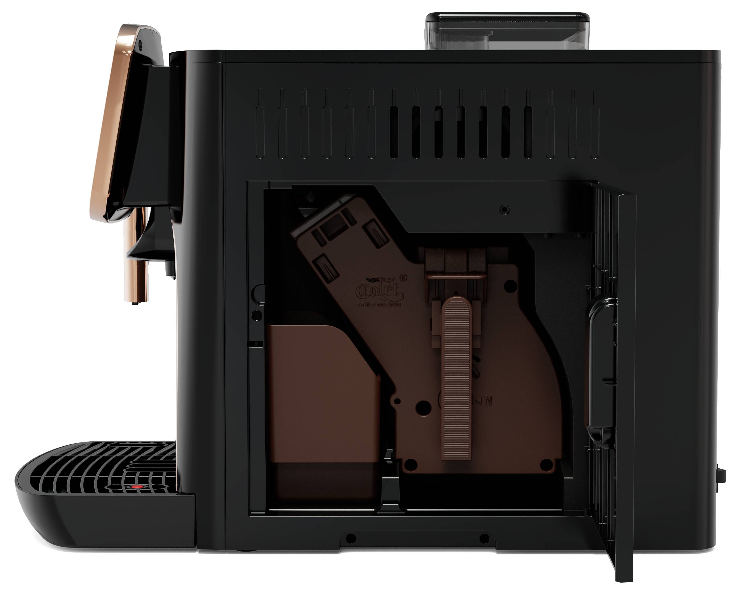 Arzum OK0030-0400 Kaffeemaschine Bronze mit Milchaufschäumdüse