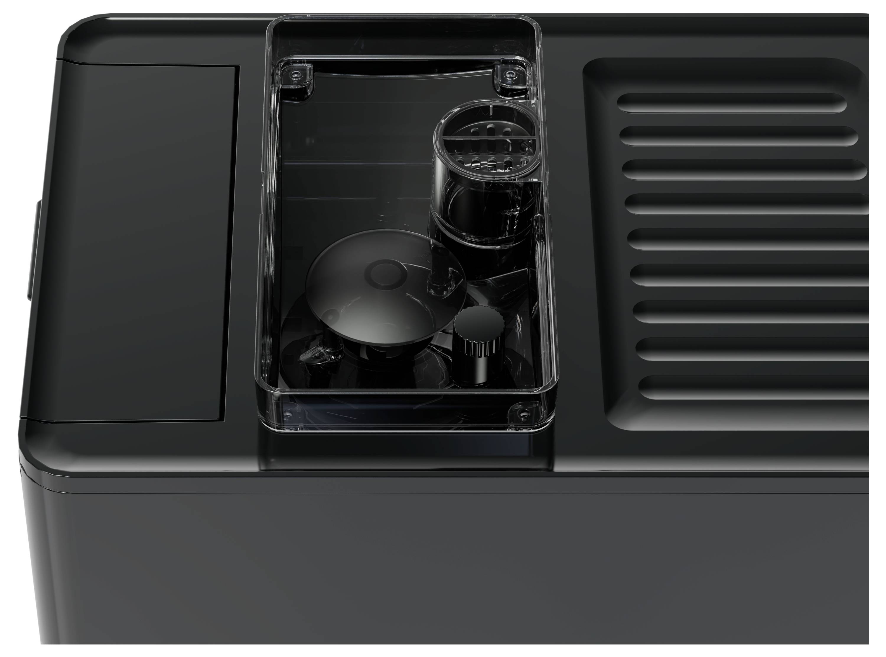 arzum OK0028-0500 Kaffeemaschine Chrom mit Milchbehälter, Display