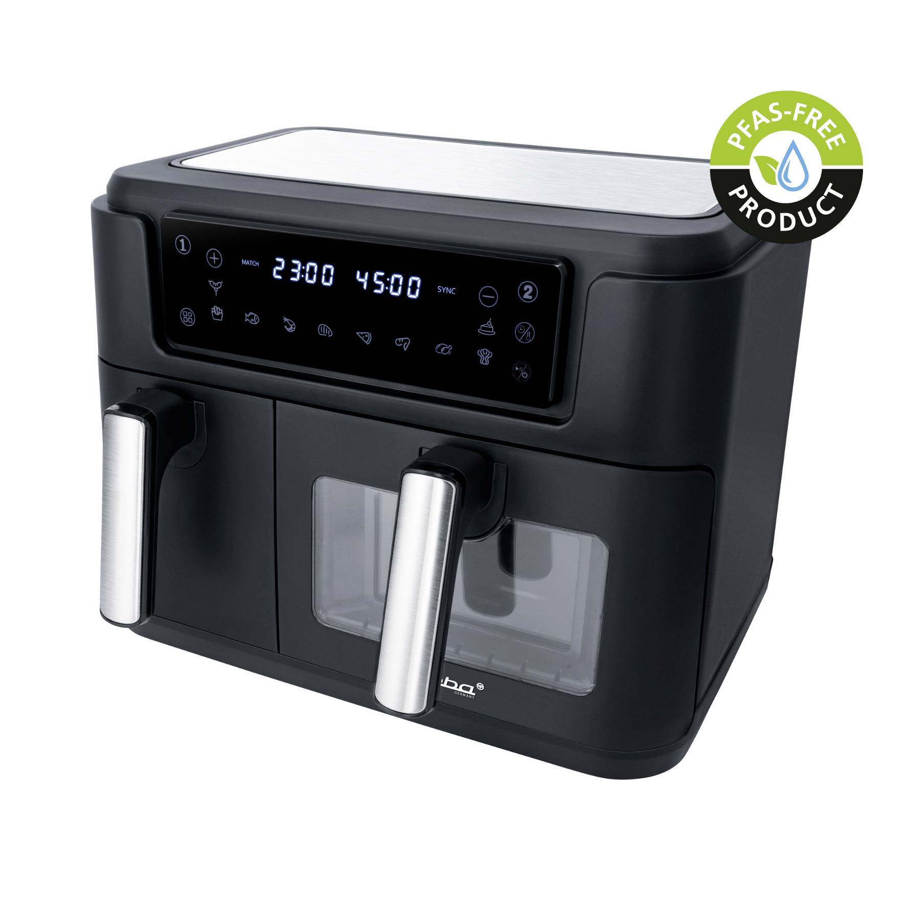 Steba HF 9500 DUO Doppel-Fritteuse 9.5 l 2400 W Schwarz