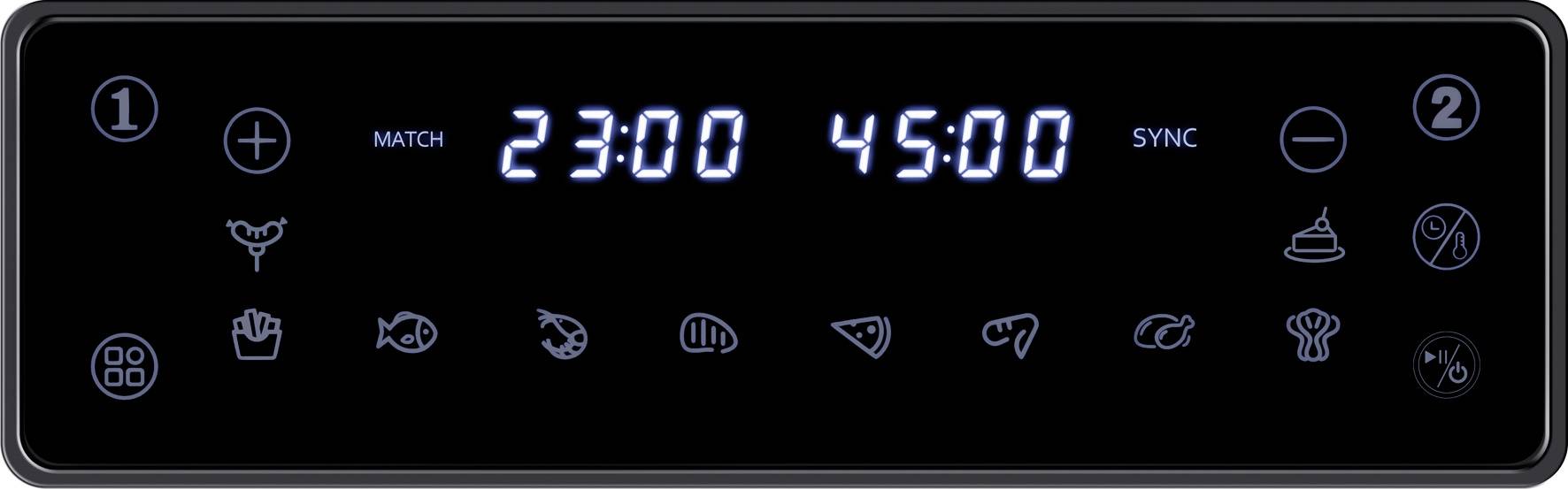 Steba HF 9500 DUO Doppel-Fritteuse 9.5 l 2400 W Schwarz