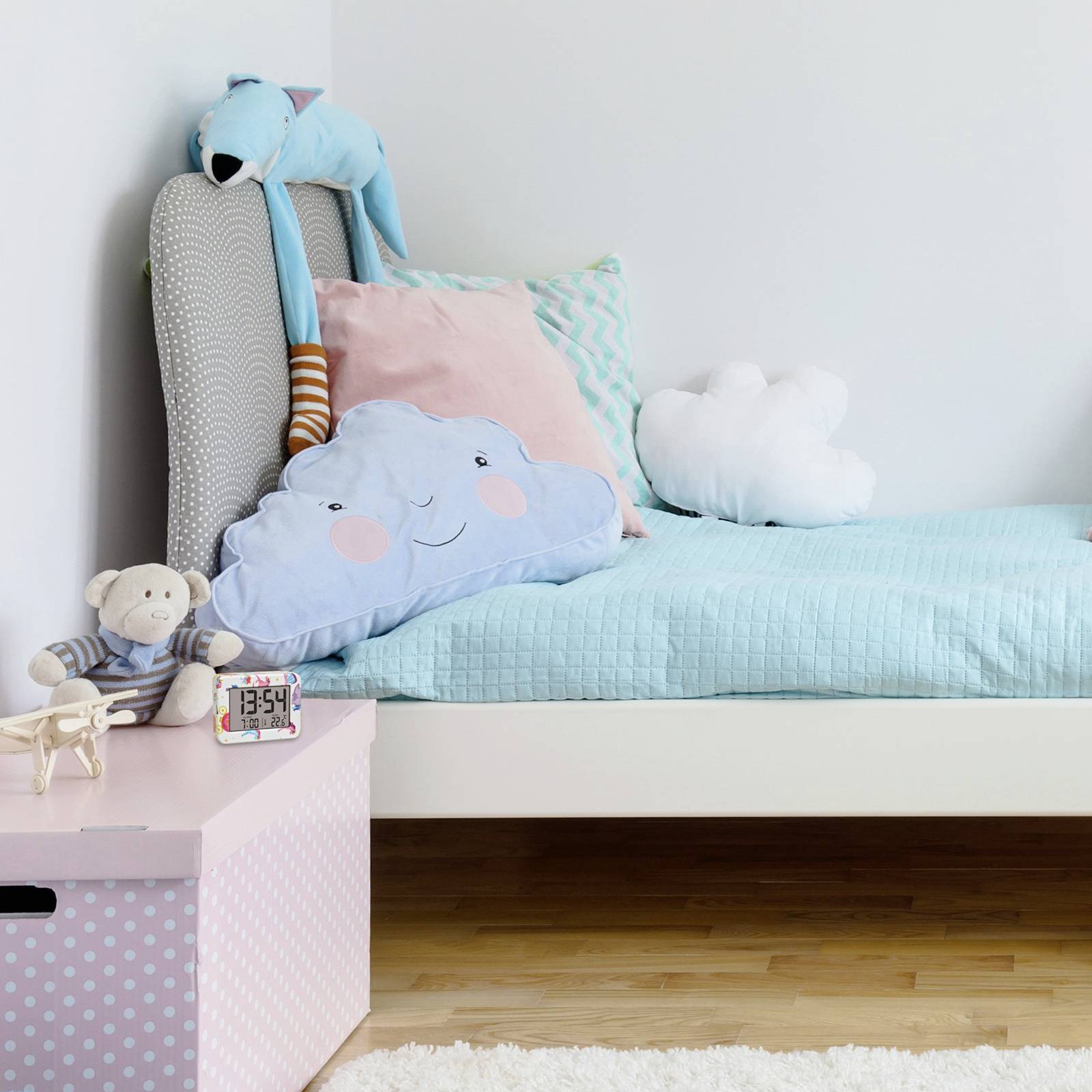 TFA Dostmann 60.2044.41 Quarz Wecker Bunt Alarmzeiten 1