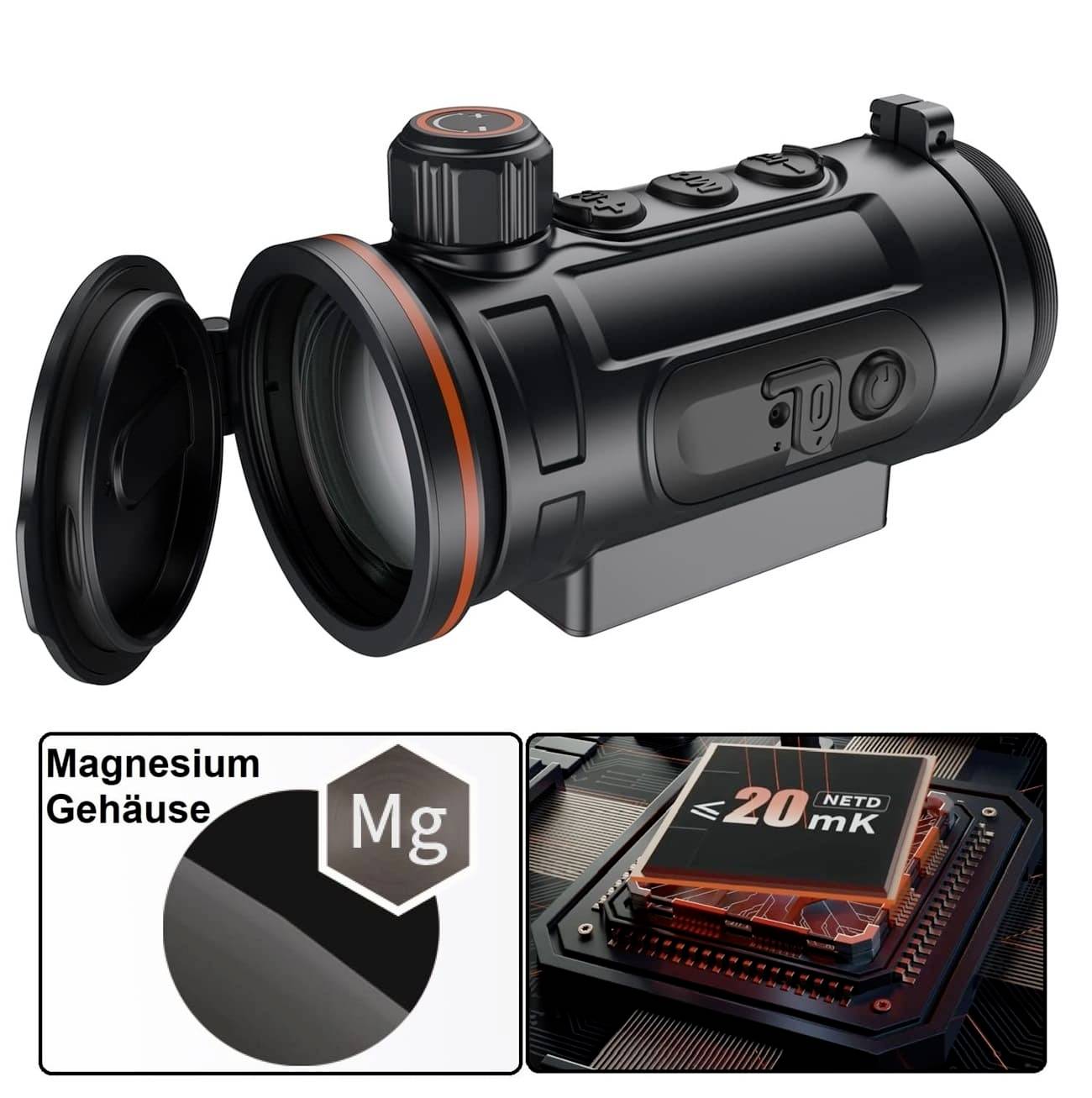 ThermTec Hunt 650 Clip on Vorsatz 13.091 Monokular 2.8 x