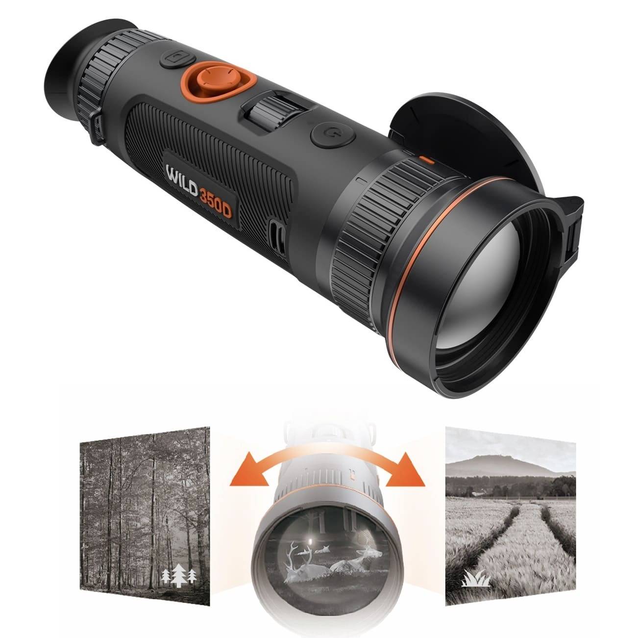 ThermTec Wild 350 D 25/50mm Dual-Linse 13.155 Monokular 50mm