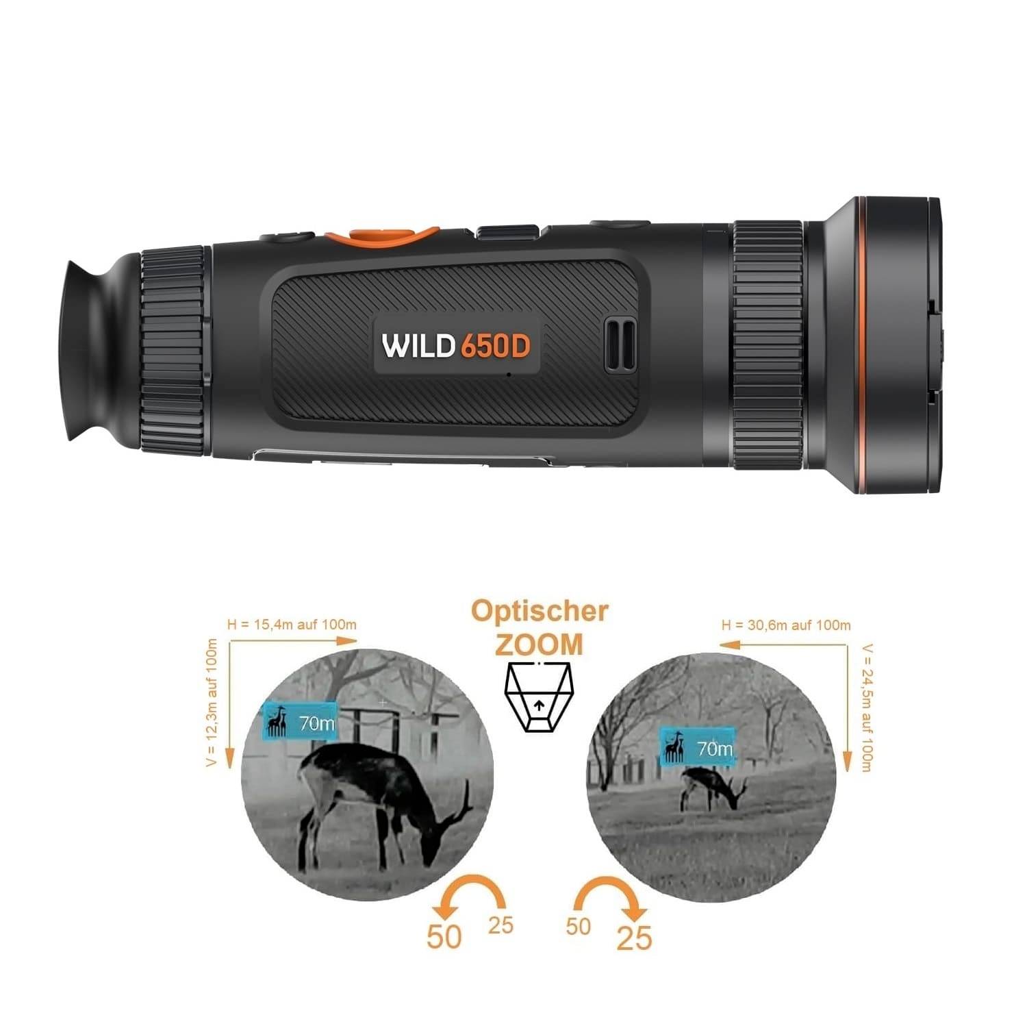 ThermTec Wild 650 D 25/50mm Dual Linse 13.156 Monokular 50mm