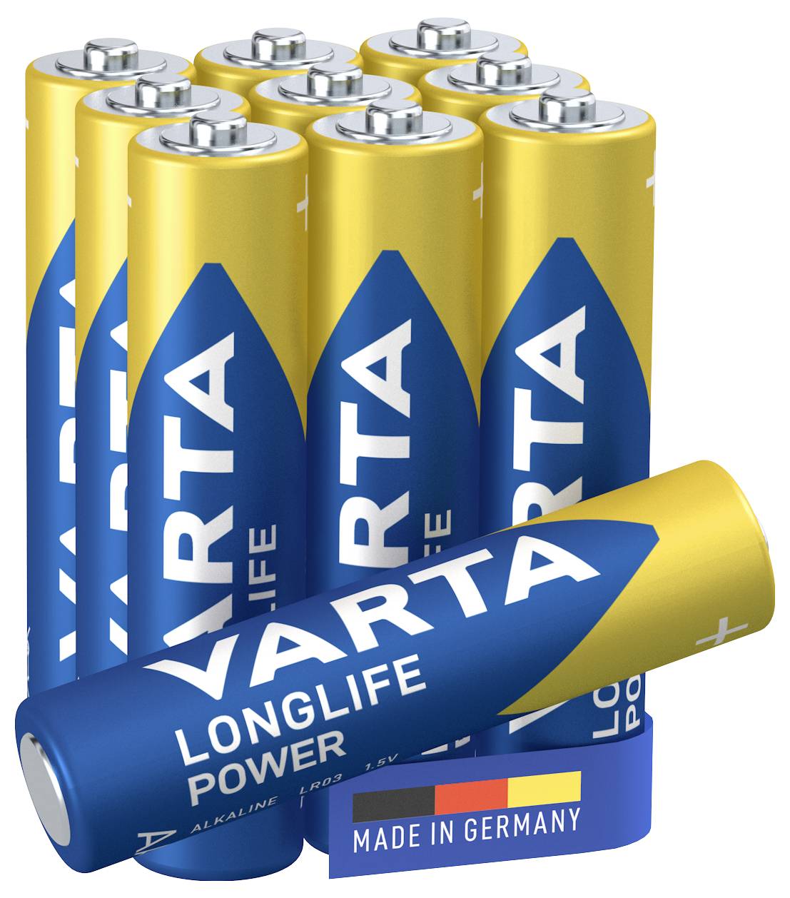 Varta Longlife Micro (AAA)-Batterie Alkali-Mangan 1200 mAh 1.5V 10St.