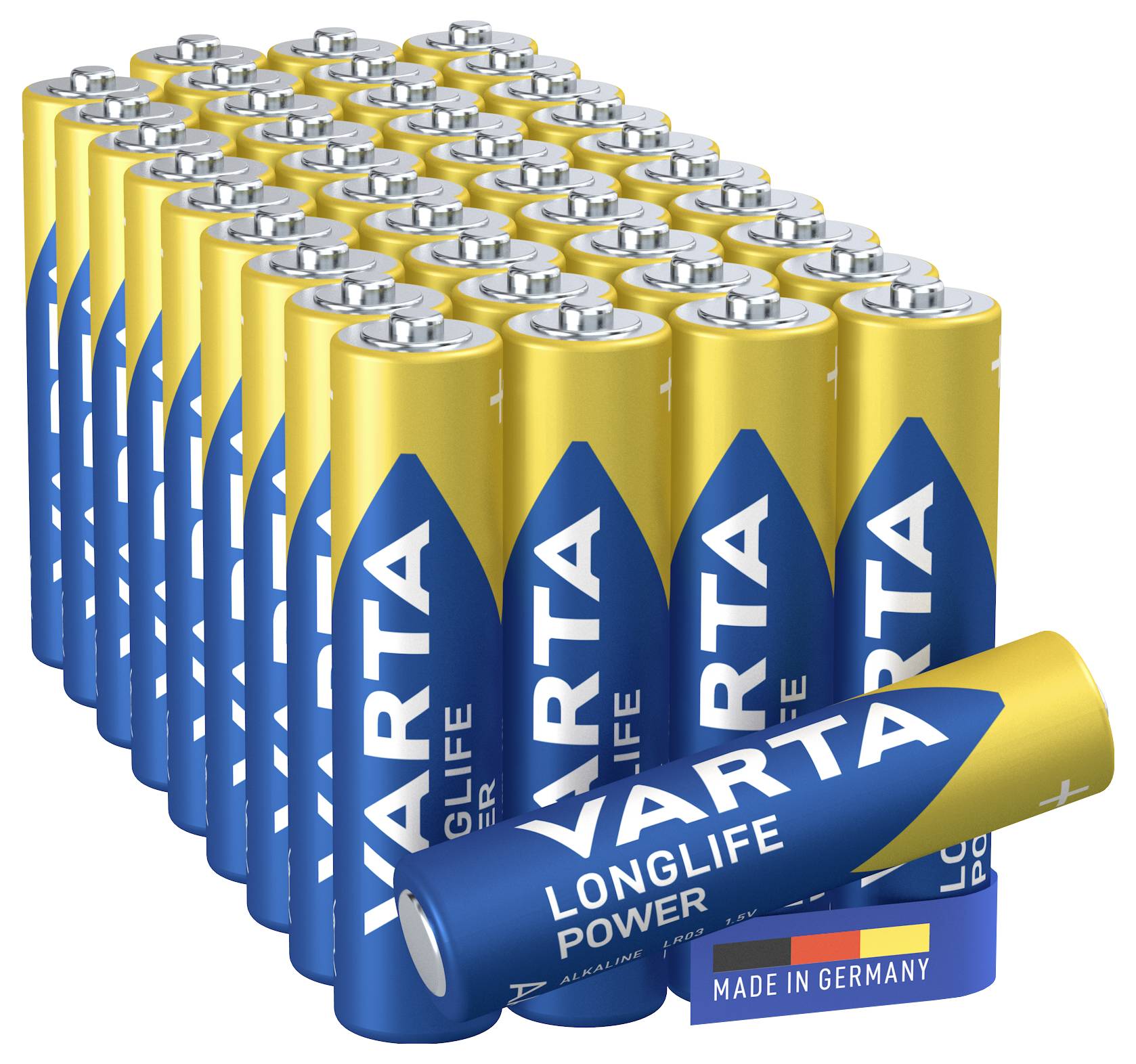 Varta LONGLIFE Power Micro (AAA)-Batterie Alkali-Mangan 1200 mAh 1.5V 40St.