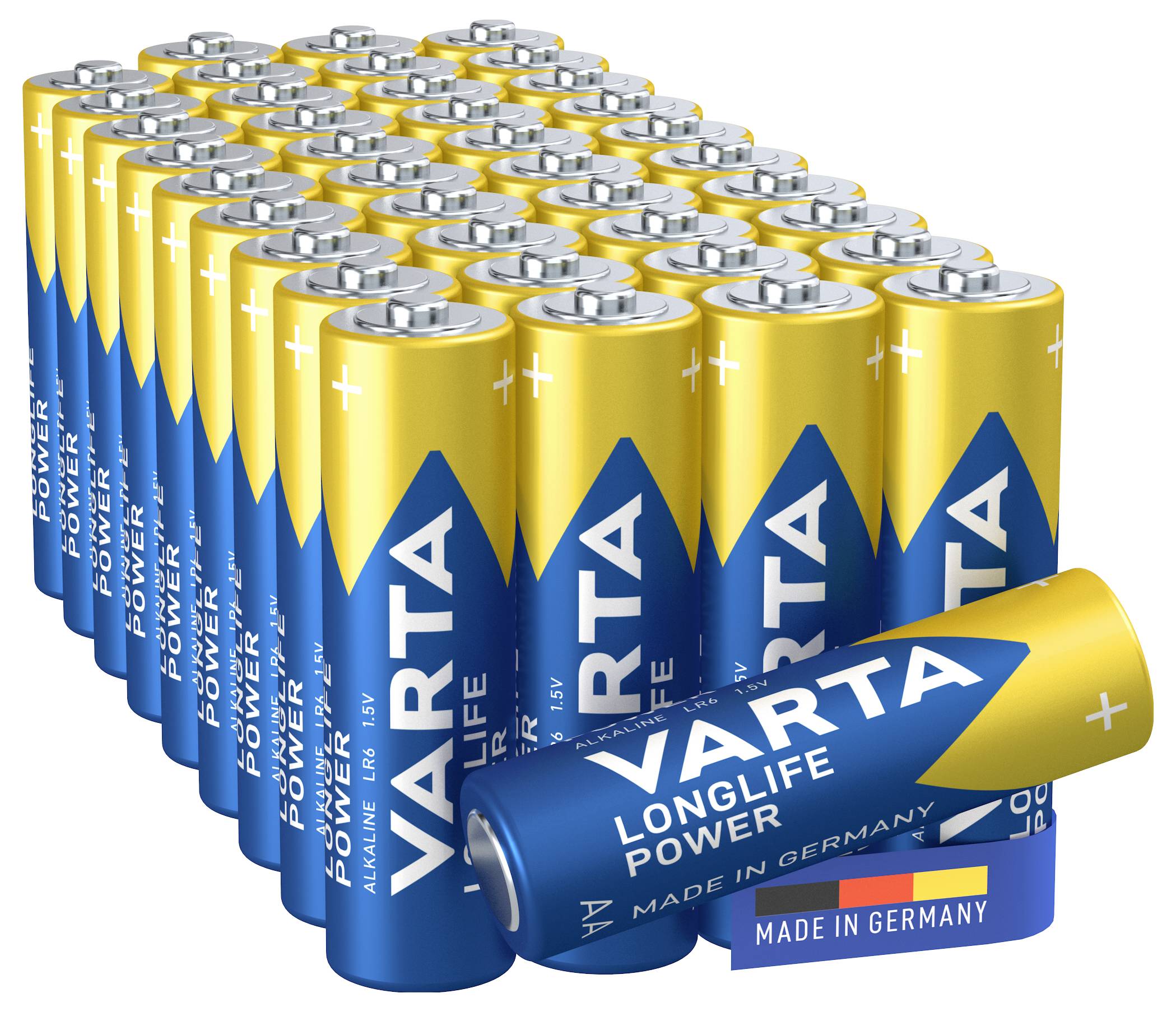 Varta Longlife Power Mignon (AA)-Batterie Alkali-Mangan 1.5V 40St.