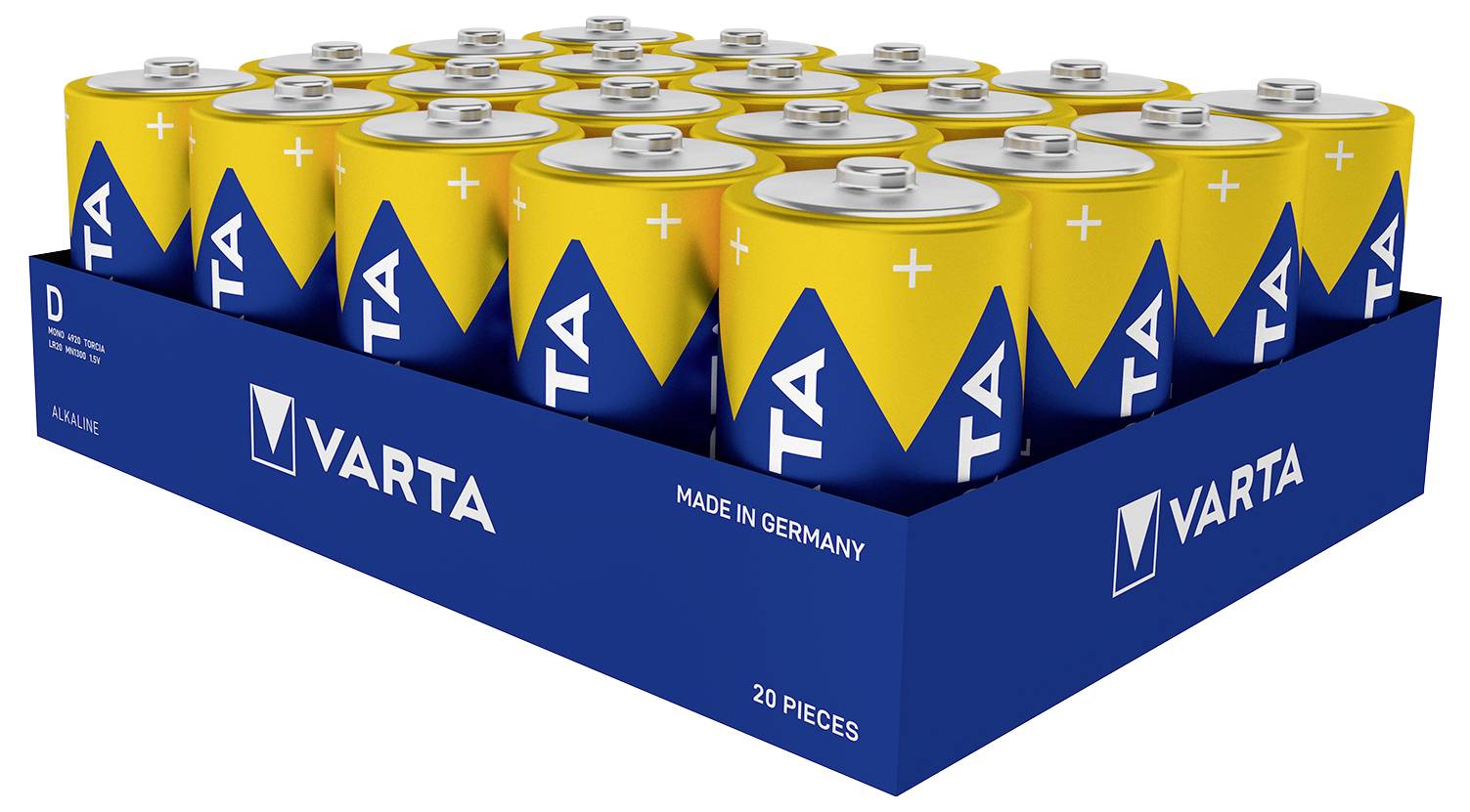 Varta Longlife Power D Mono (D)-Batterie Alkali-Mangan 15800 mAh 1.5V 20St.