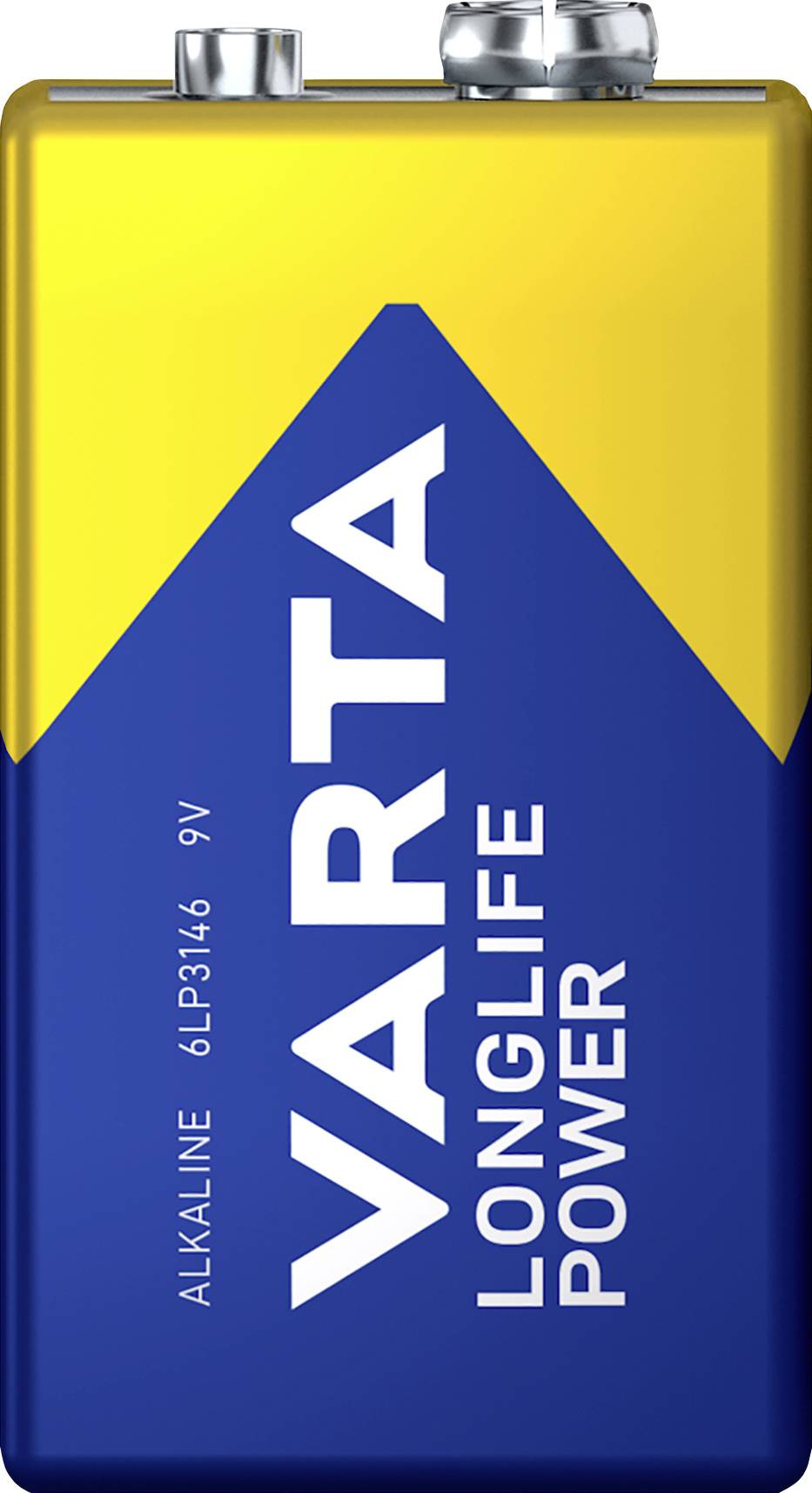 Varta Longlife Power 9V Stück 9V Block-Batterie Alkali-Mangan 580 mAh 9V 20St.