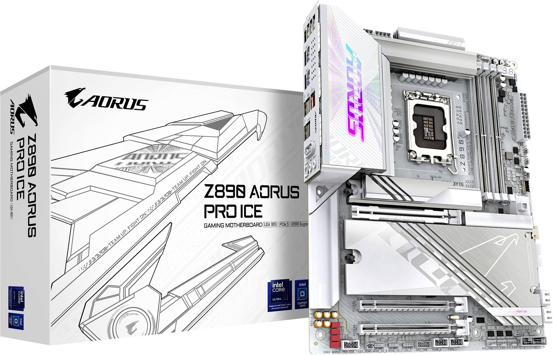 Gigabyte Z890 AORUS PRO ICE Mainboard Sockel (PC) Intel® LGA 1851 Formfaktor (Details) ATX Mainboard-Chipsatz Intel® Z890