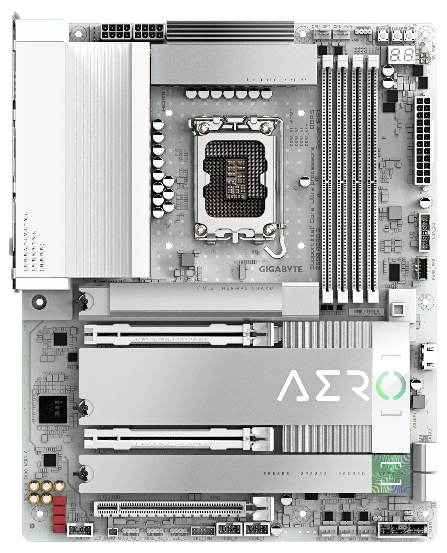 Gigabyte Z890 AERO G Mainboard Sockel (PC) Intel® LGA 1851 Formfaktor (Details) ATX Mainboard-Chipsatz Intel® Z890