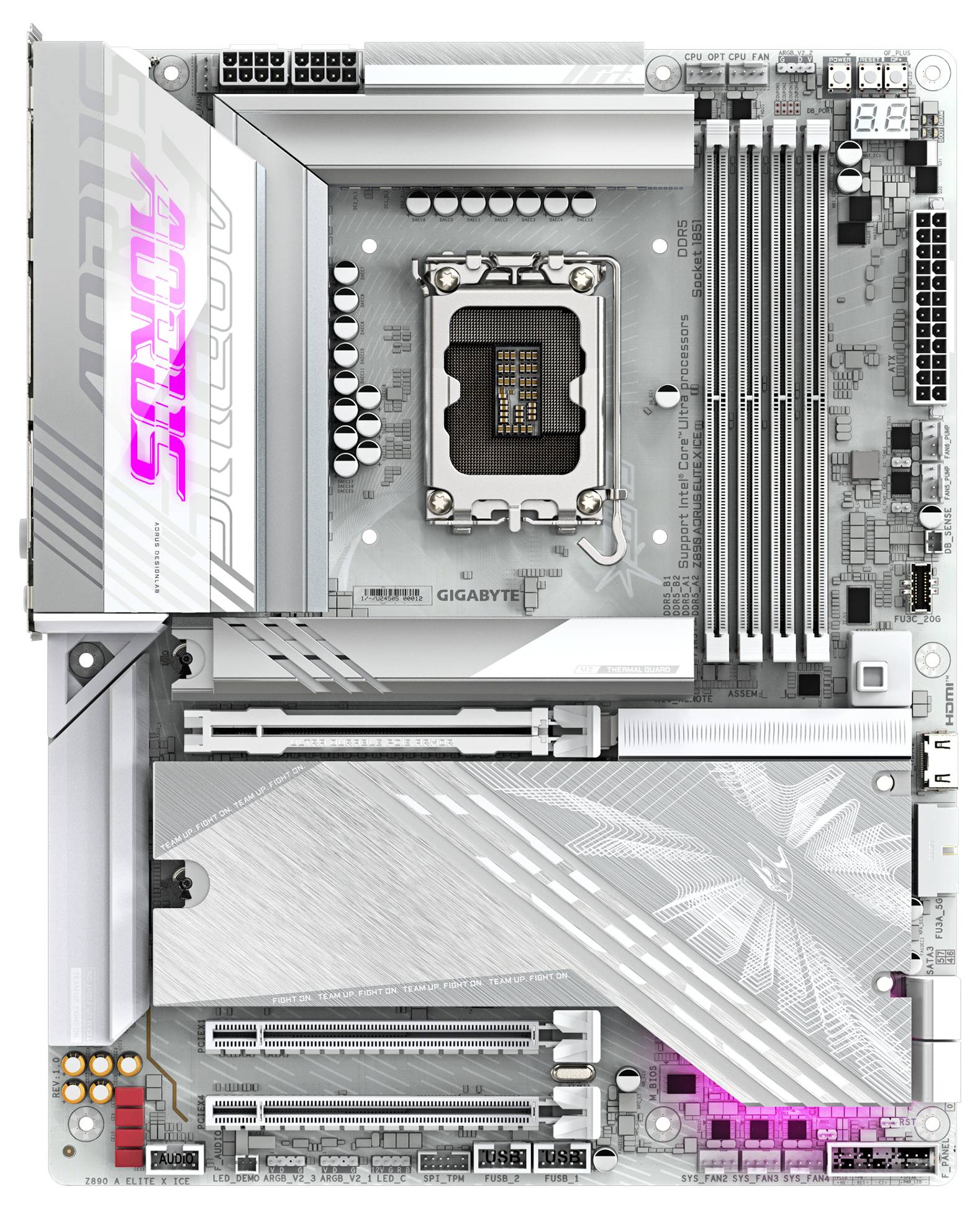 Gigabyte Z890A ELITE X ICE Mainboard Sockel (PC) Intel® LGA 1851 Formfaktor (Details) ATX Mainboard-Chipsatz Intel® Z890