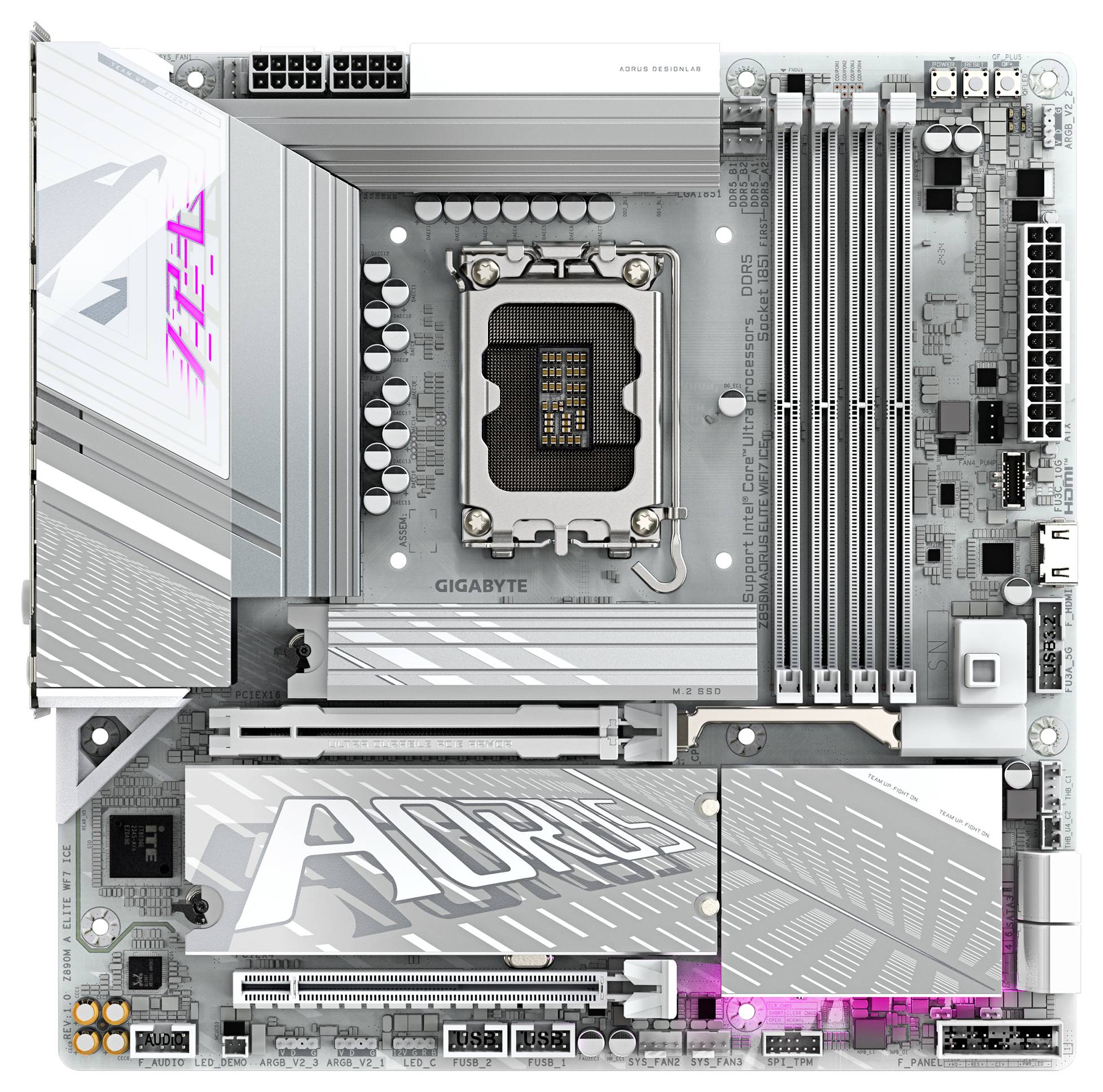 Gigabyte Z890A ELITE WF7 ICE Mainboard Sockel (PC) Intel® LGA 1851 Formfaktor (Details) ATX Mainboard-Chipsatz Intel® Z890