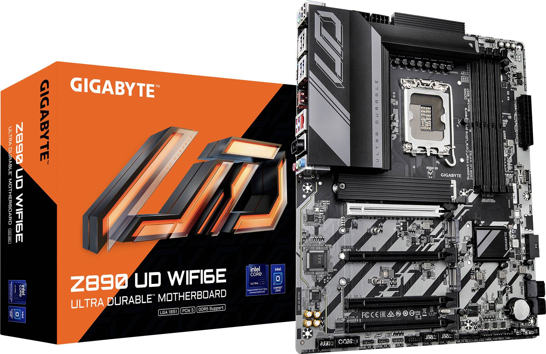 Gigabyte Z890 UD WIFI6E Mainboard Sockel (PC) Intel® LGA 1851 Formfaktor (Details) ATX Mainboard-Chipsatz Intel® Z890