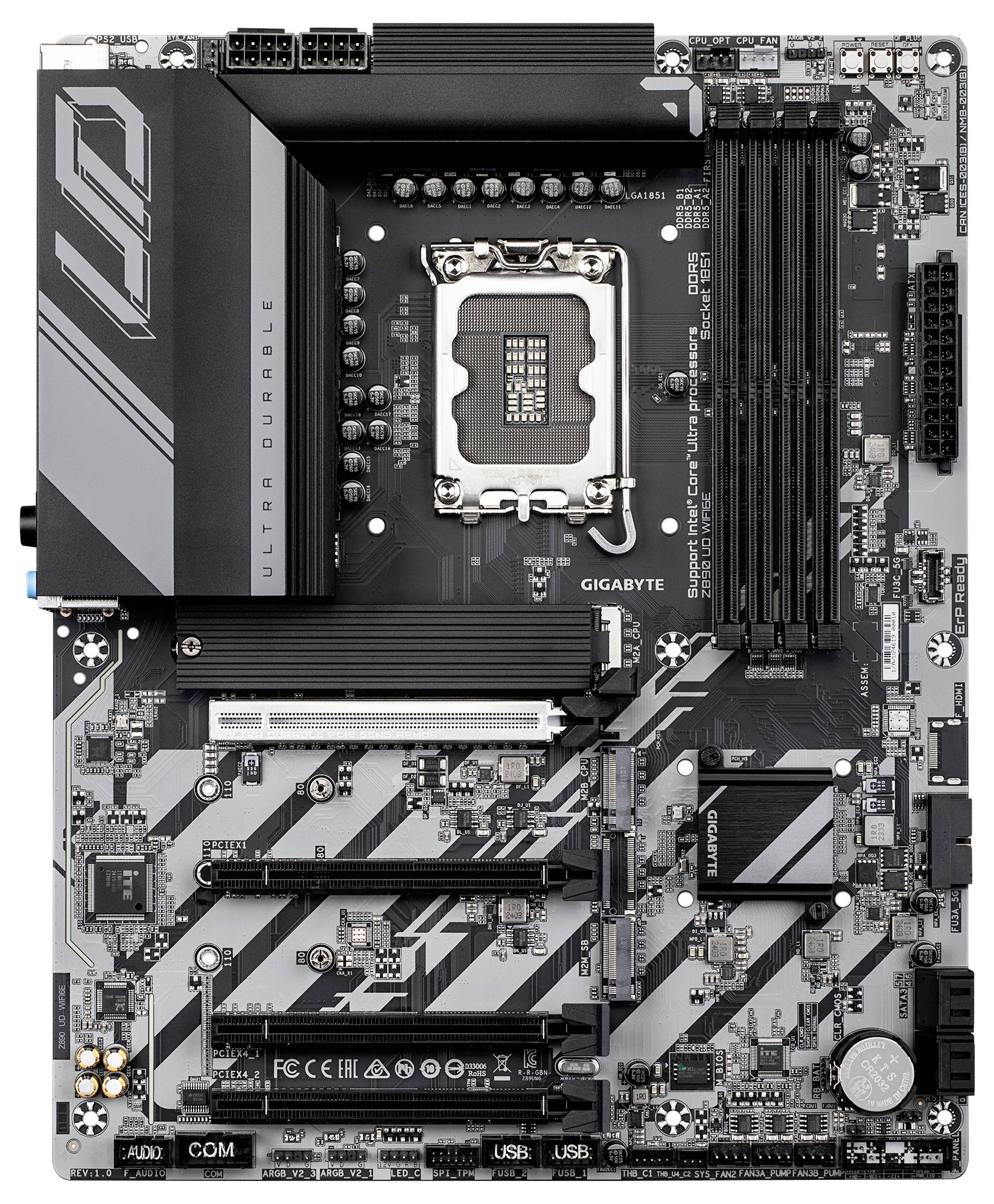 Gigabyte Z890 UD WIFI6E Mainboard Sockel (PC) Intel® LGA 1851 Formfaktor (Details) ATX Mainboard-Chipsatz Intel® Z890