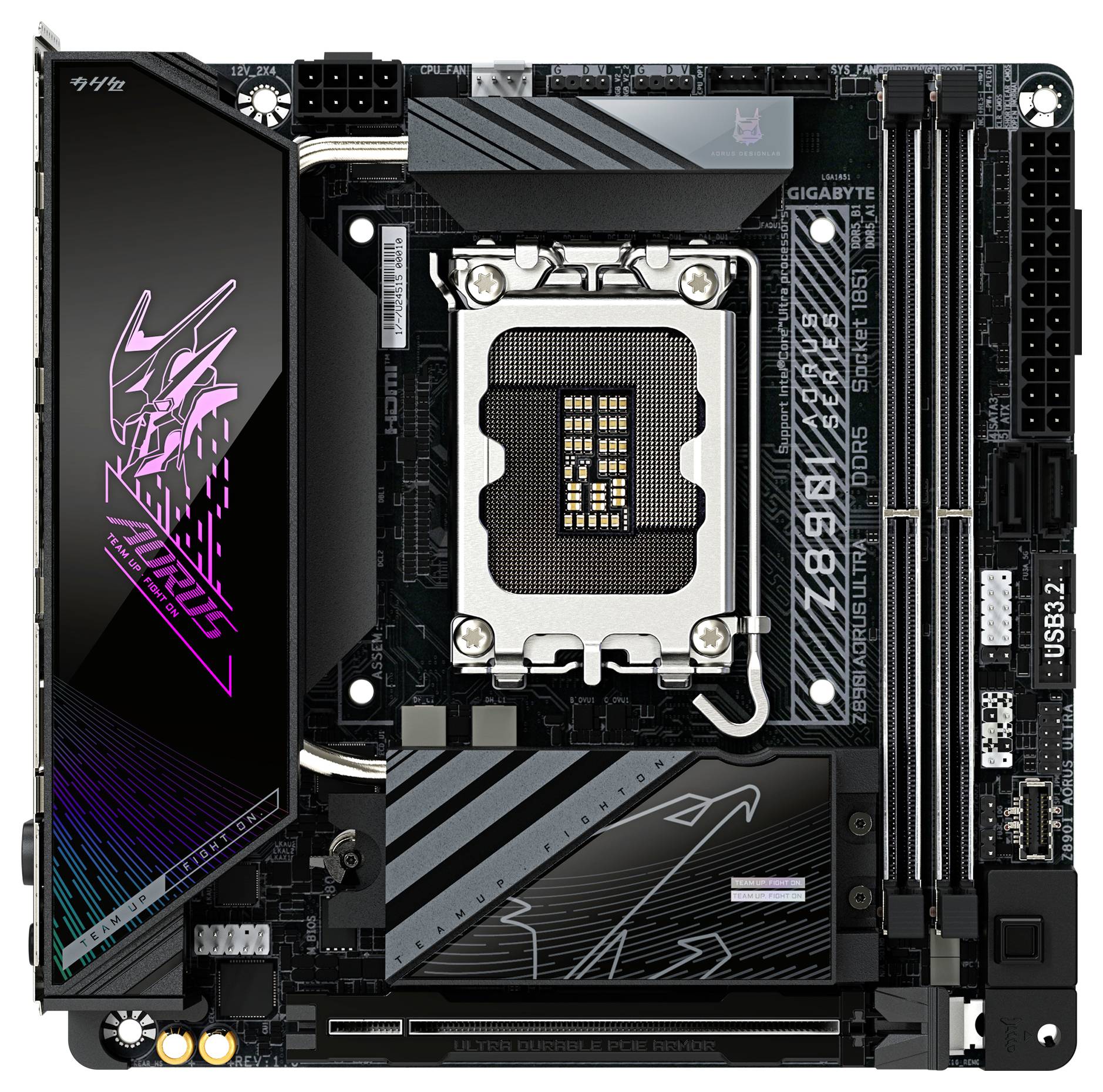 Gigabyte Z890I AORUS ULTRA Mainboard Sockel (PC) Intel® LGA 1851 Formfaktor (Details) Mini-ITX Mainboard-Chipsatz Intel® Z890