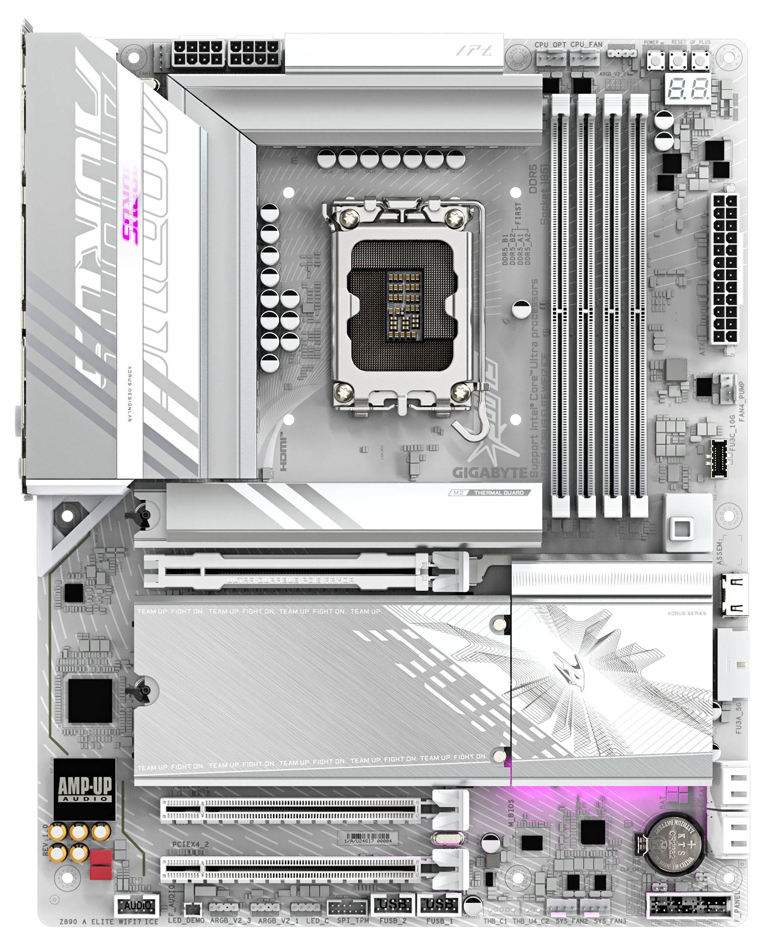 Gigabyte Z890M A ELITE WF7 ICE Mainboard Sockel (PC) Intel® LGA 1851 Formfaktor (Details) ATX Mainboard-Chipsatz Intel® Z890