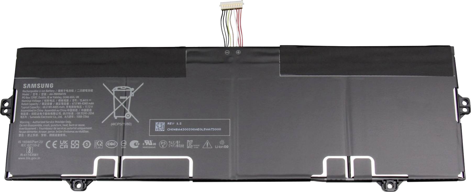 Samsung Notebook-Akku BA96-07916A 15.44V 4400 mAh