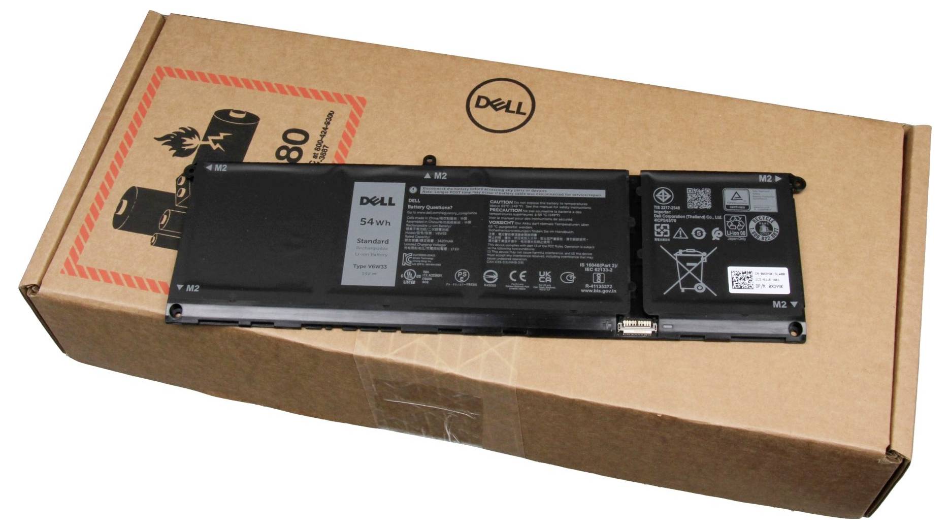 Dell Notebook-Akku XDY9K 15V 3420 mAh
