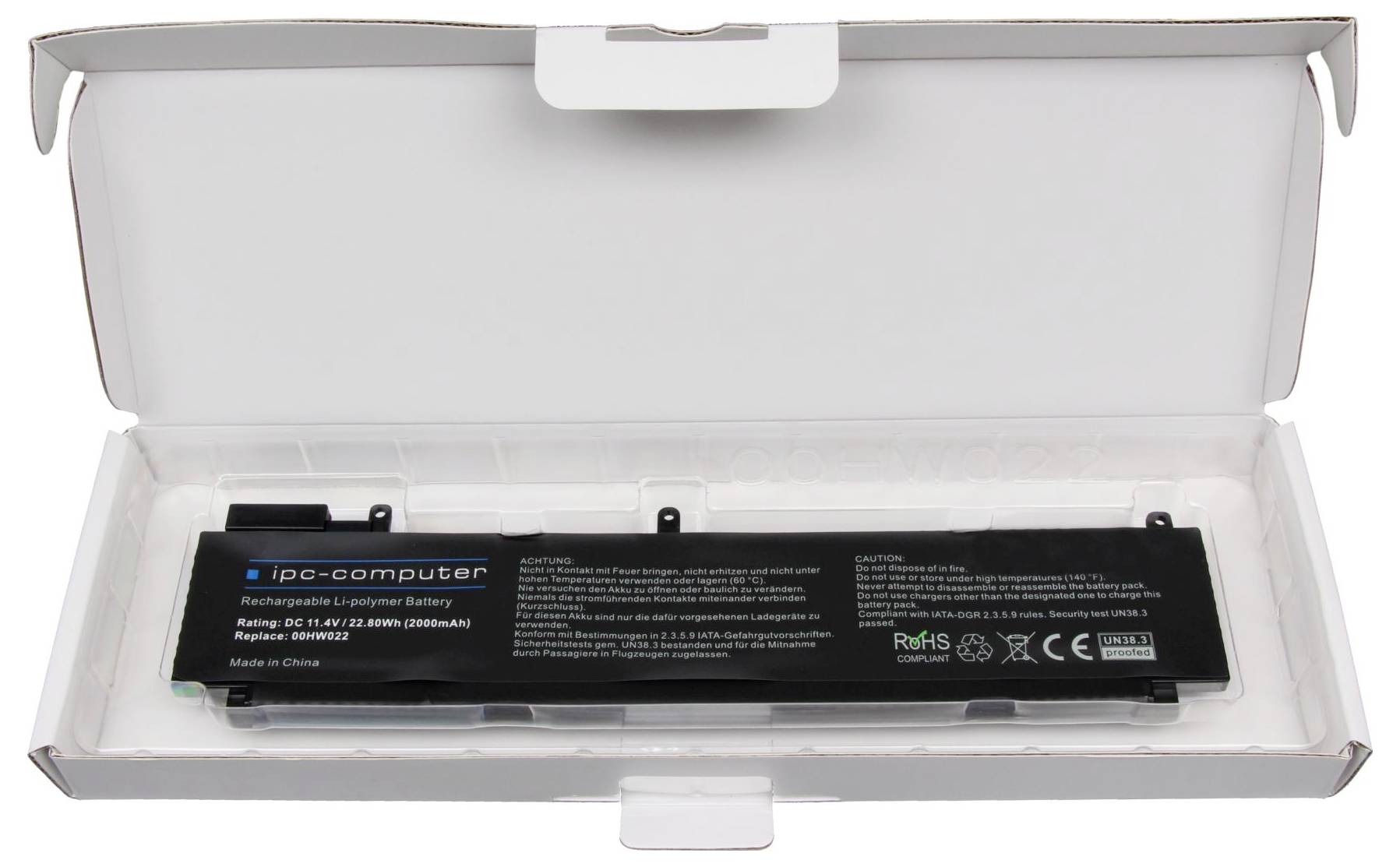 Ipc-computer Notebook-Akku 00HW022 REPLACE 11.4V 2000 mAh Lenovo