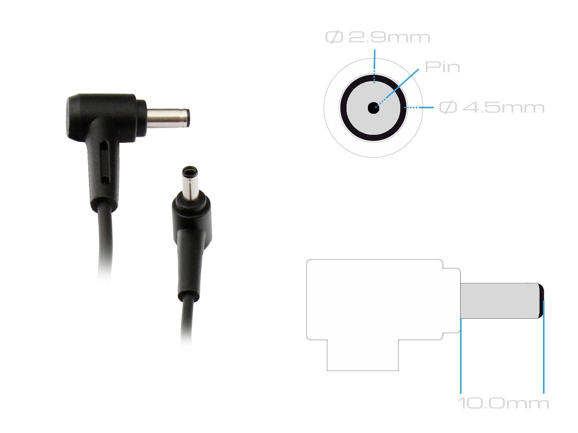 Asus ADP-45ZE BG, 0A001-01103000, 0A001-01103400, 0A001-01105000, 90XB05TN-MPW0I0 Notebook-Netzteil 45W 19V 2.37A