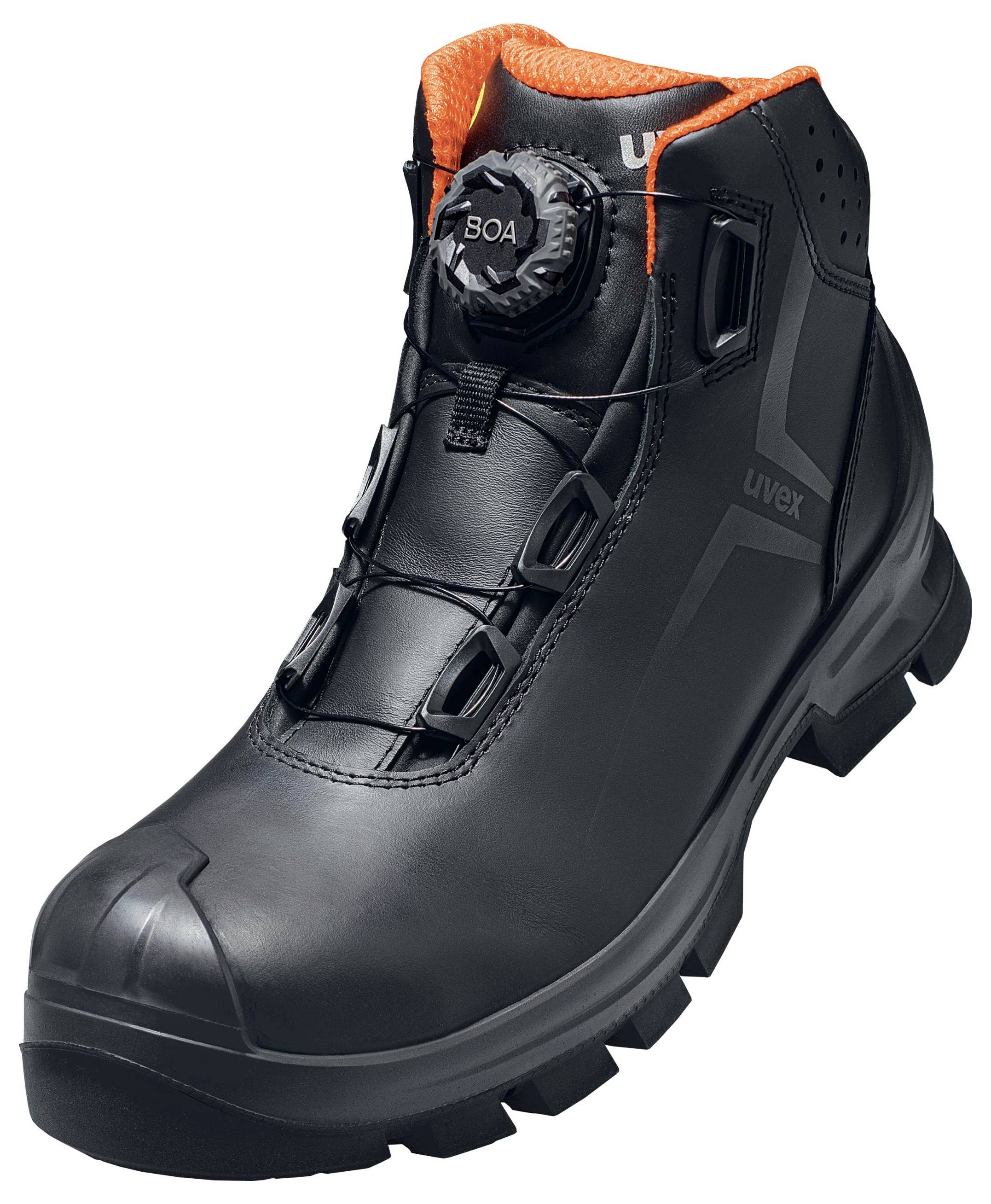 Uvex 2 MACSOLE BOA 6532249 Sicherheitsstiefel S3 Schuhgröße (EU): 49 Schwarz, Orange 1 Paar