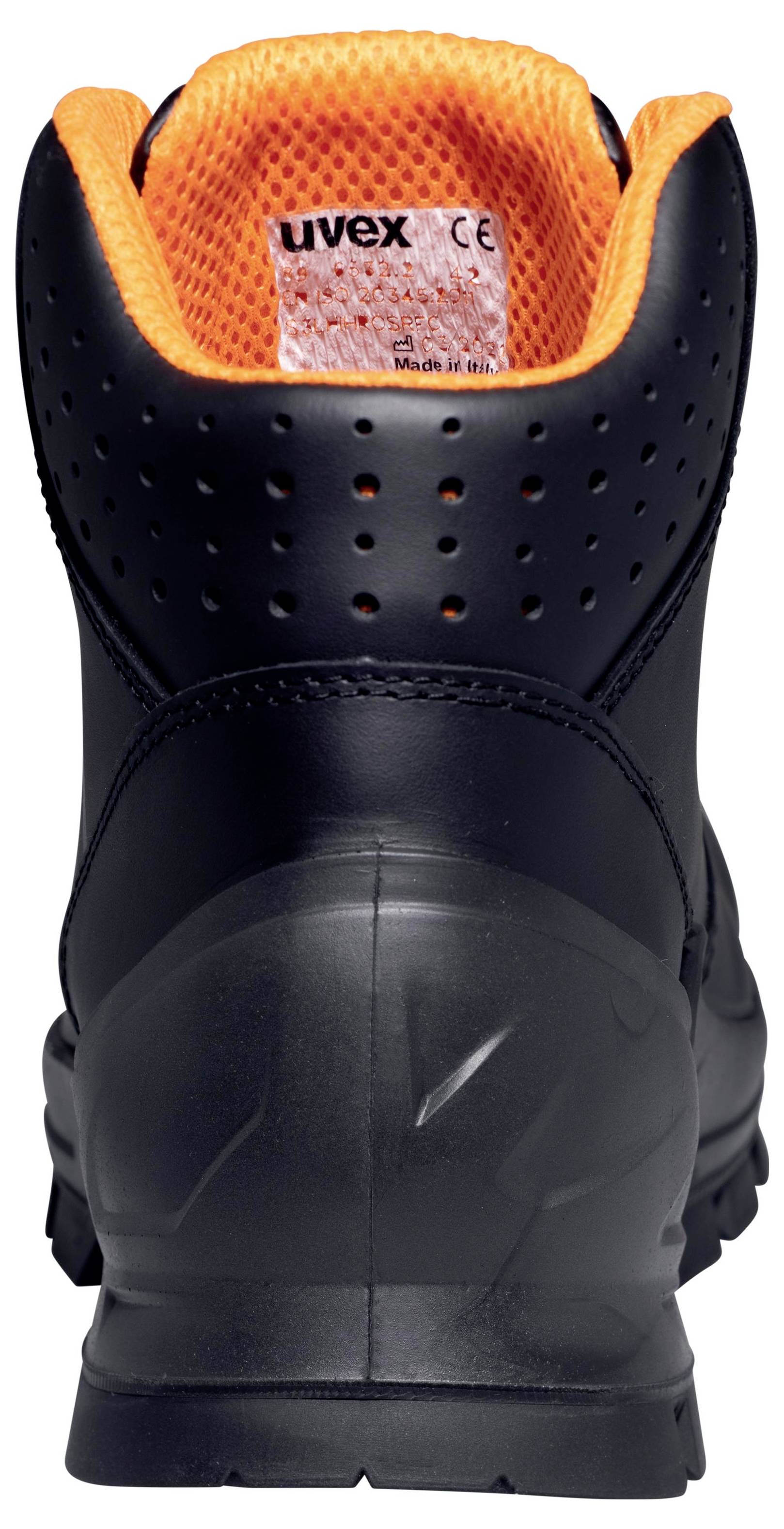 Uvex 2 MACSOLE BOA 6532243 Sicherheitsstiefel S3 Schuhgröße (EU): 43 Schwarz, Orange 1 Paar