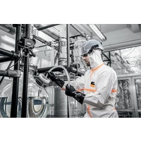 Uvex 4B 9837509 Einweg-Schutzanzug Kleider-Größe: S Weiß, Orange Uvex 4B 9837509 Einweg-Schutzanzug Kleider-Größe: S Weiß, Orange