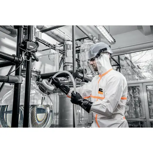 Uvex 4B 9837509 Einweg-Schutzanzug Kleider-Größe: S Weiß, Orange Uvex 4B 9837509 Einweg-Schutzanzug Kleider-Größe: S Weiß, Orange