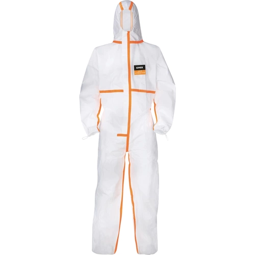 Uvex 4B 9837513 Einweg-Schutzanzug Kleider-Größe: XXL Weiß, Orange Uvex 4B 9837513 Einweg-Schutzanzug Kleider-Größe: XXL Weiß, Orange